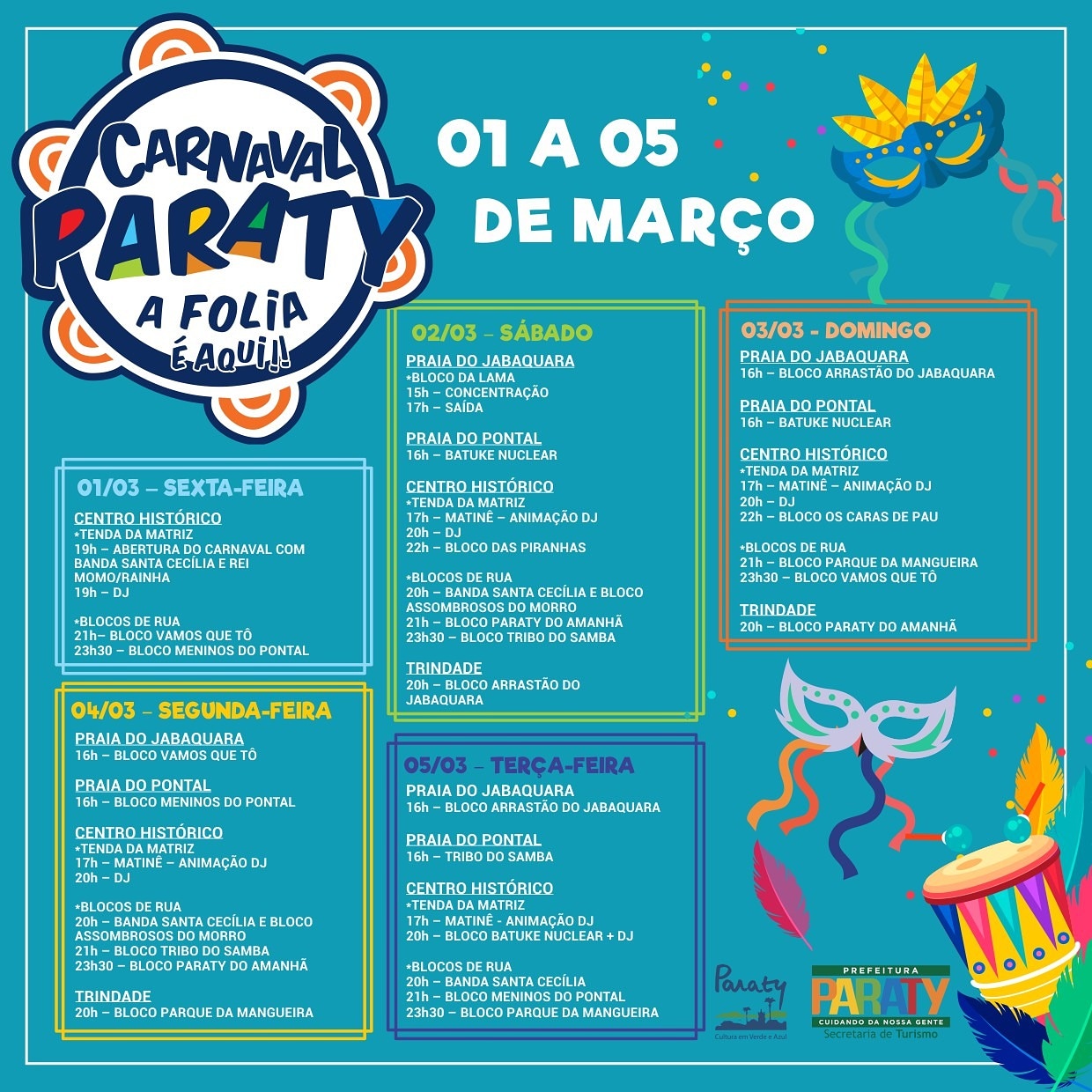 Calendário do carnaval 2019 3
